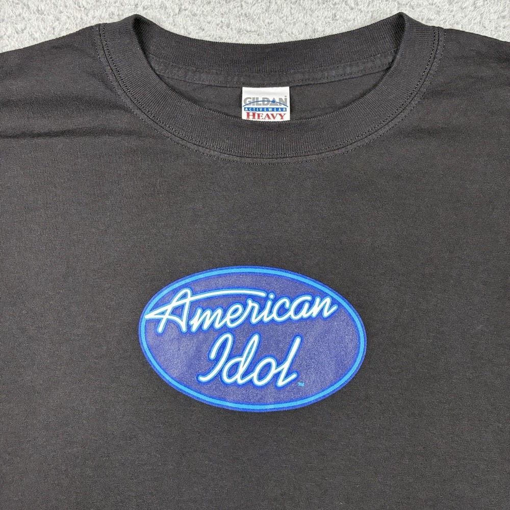 Vintage Y2K American Idol Pop-Tarts Promo T-Shirt Men's XL Black TV Show Graphic